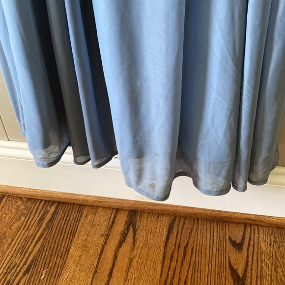 Birdy Grey Size Medium Dusty Blue Bridesmaid or Cocktail Formal Maxi Dress - Picture 5 of 16